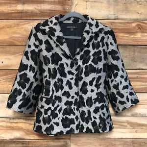 FINAL Lafayette 148 leopard lined blazer size 4